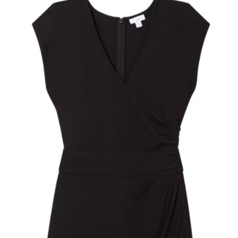 Christian Siriano For J.Jill Ponte Knit Draped Dress